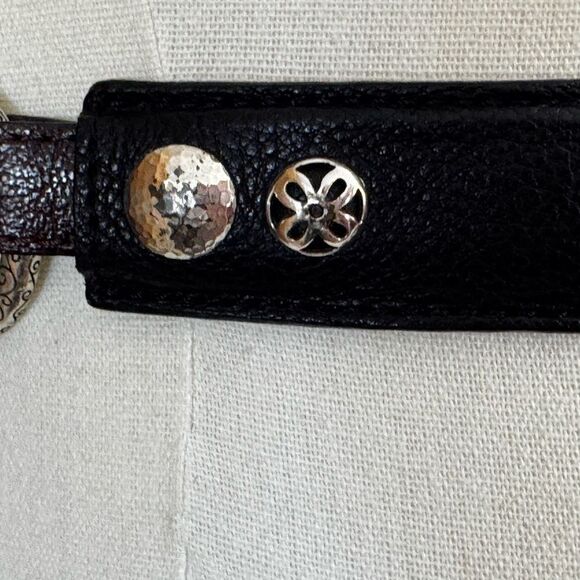 Brighton Black & Brown Leather Concho Circle Belt – B60209 main image 9